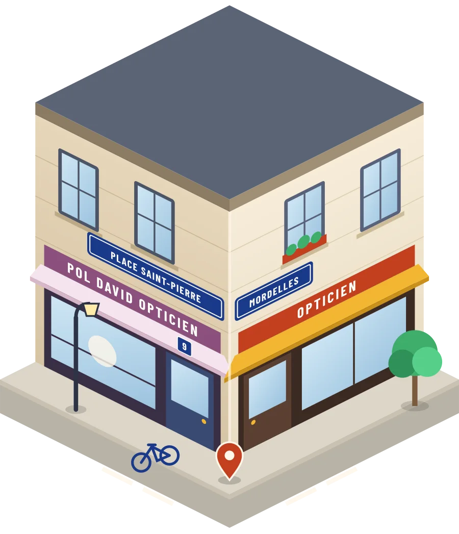 Pol David Opticien, opticien place Saint-Pierre à Mordelles (illustration)