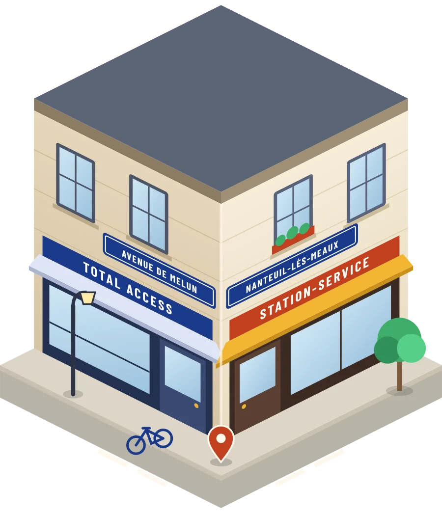 Total Access, station-service avenue de Melun à Nanteuil-lès-Meaux (illustration)