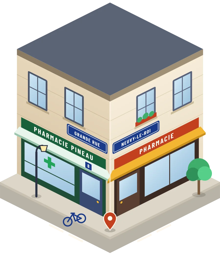 Pharmacie Pineau, pharmacie grande Rue à Neuvy-le-Roi (illustration)