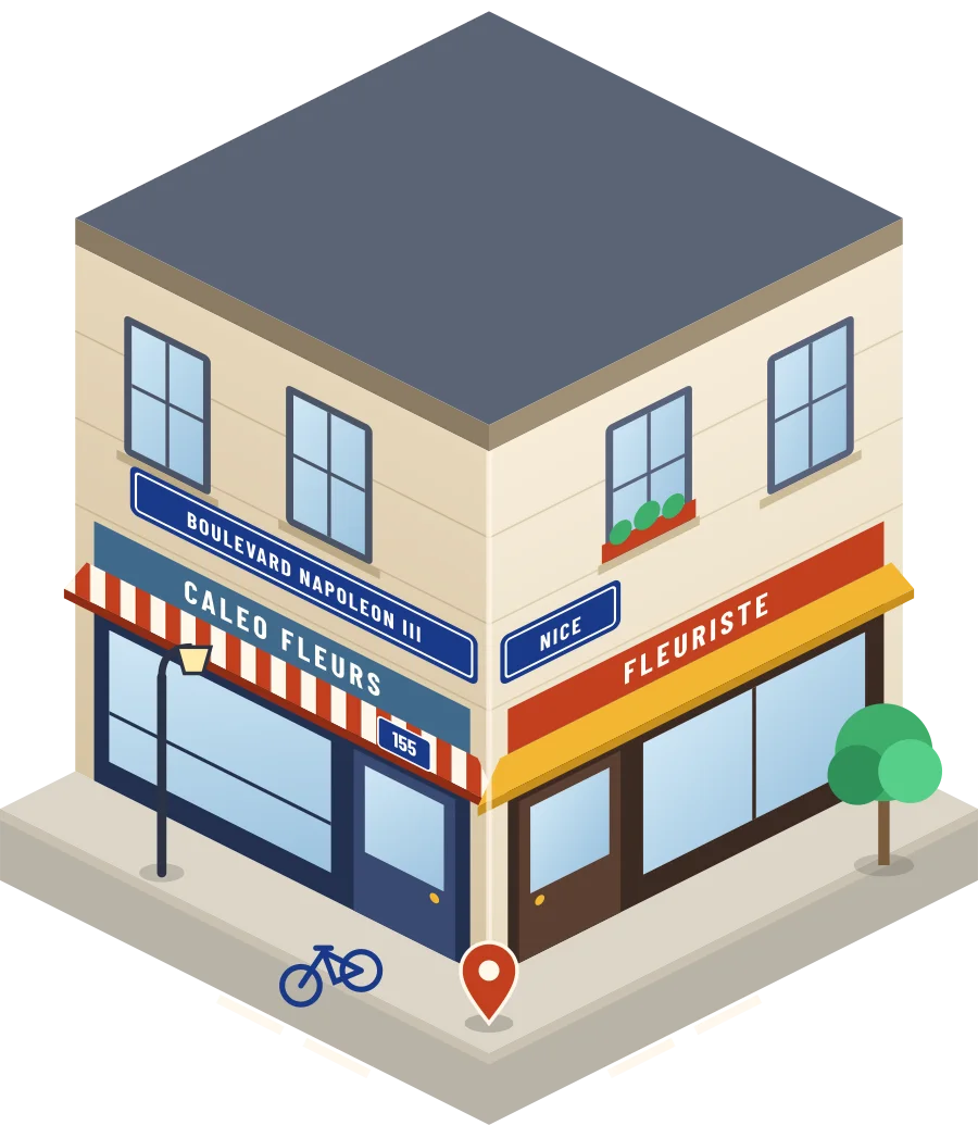 Caleo Fleurs, fleuriste boulevard Napoleon III à Nice (illustration)