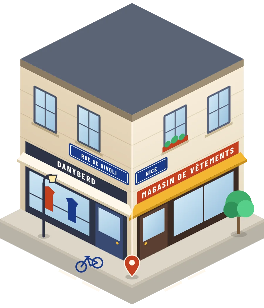 Danyberd, magasin de vêtements rue de Rivoli à Nice (illustration)