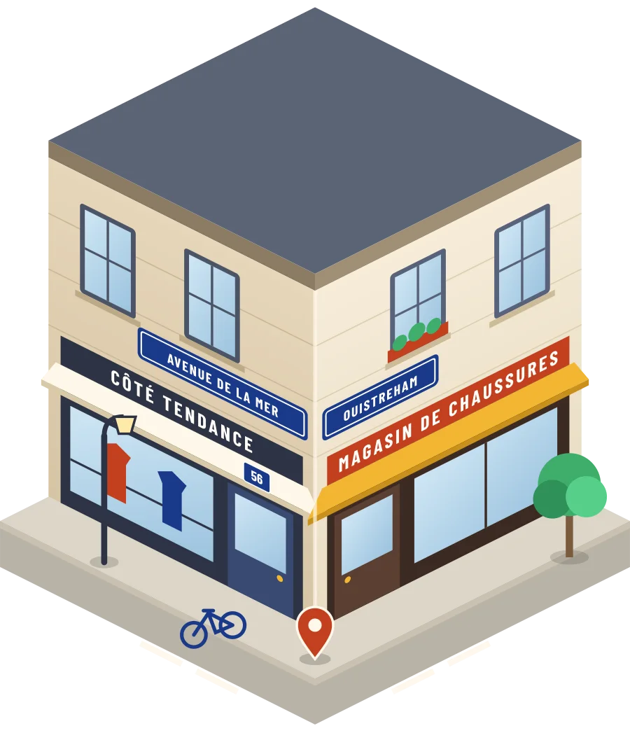 Côté Tendance, magasin de chaussures avenue de la Mer à Ouistreham (illustration)