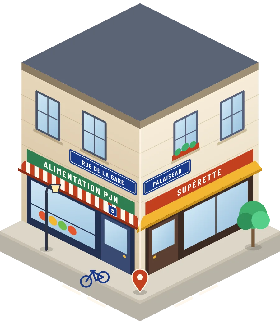 Alimentation PJN, supérette rue de la Gare à Palaiseau (illustration)