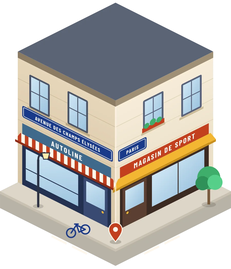 Autoline, magasin de sport avenue des Champs Élysées à Paris (illustration)
