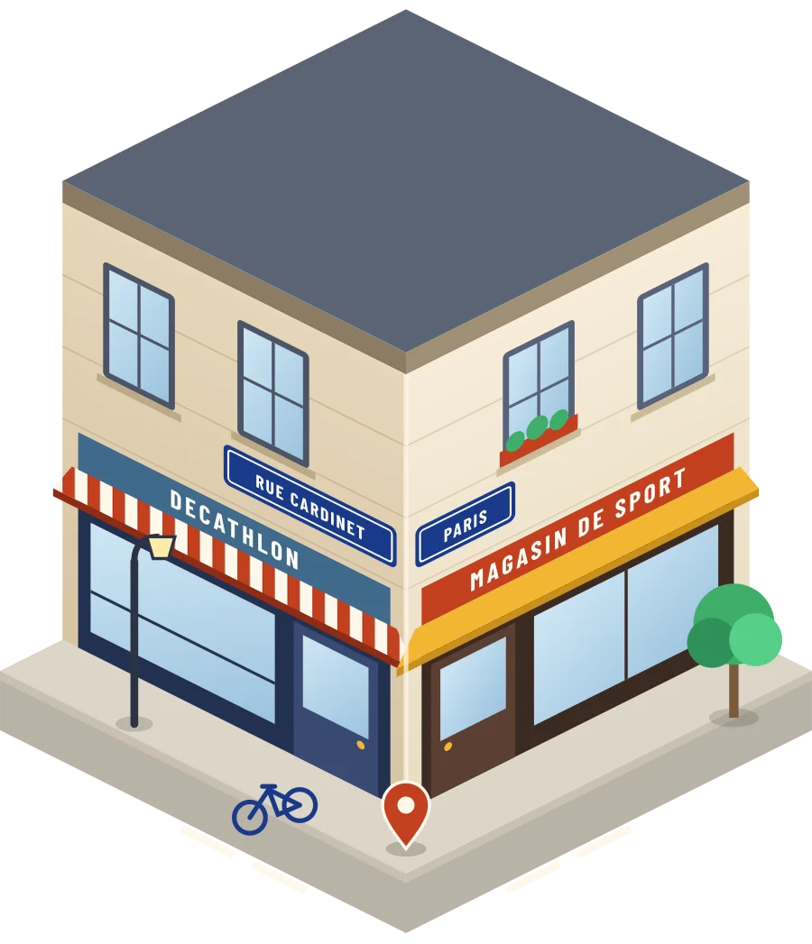Decathlon, magasin de sport rue Cardinet à Paris (illustration)