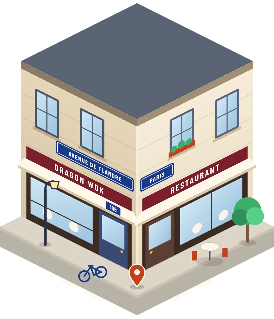 Dragon Wok, restaurant avenue de Flandre à Paris (illustration)