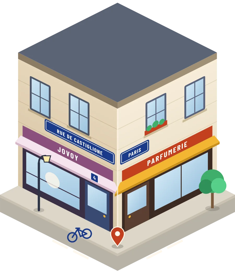 Jovoy, parfumerie rue de Castiglione à Paris (illustration)