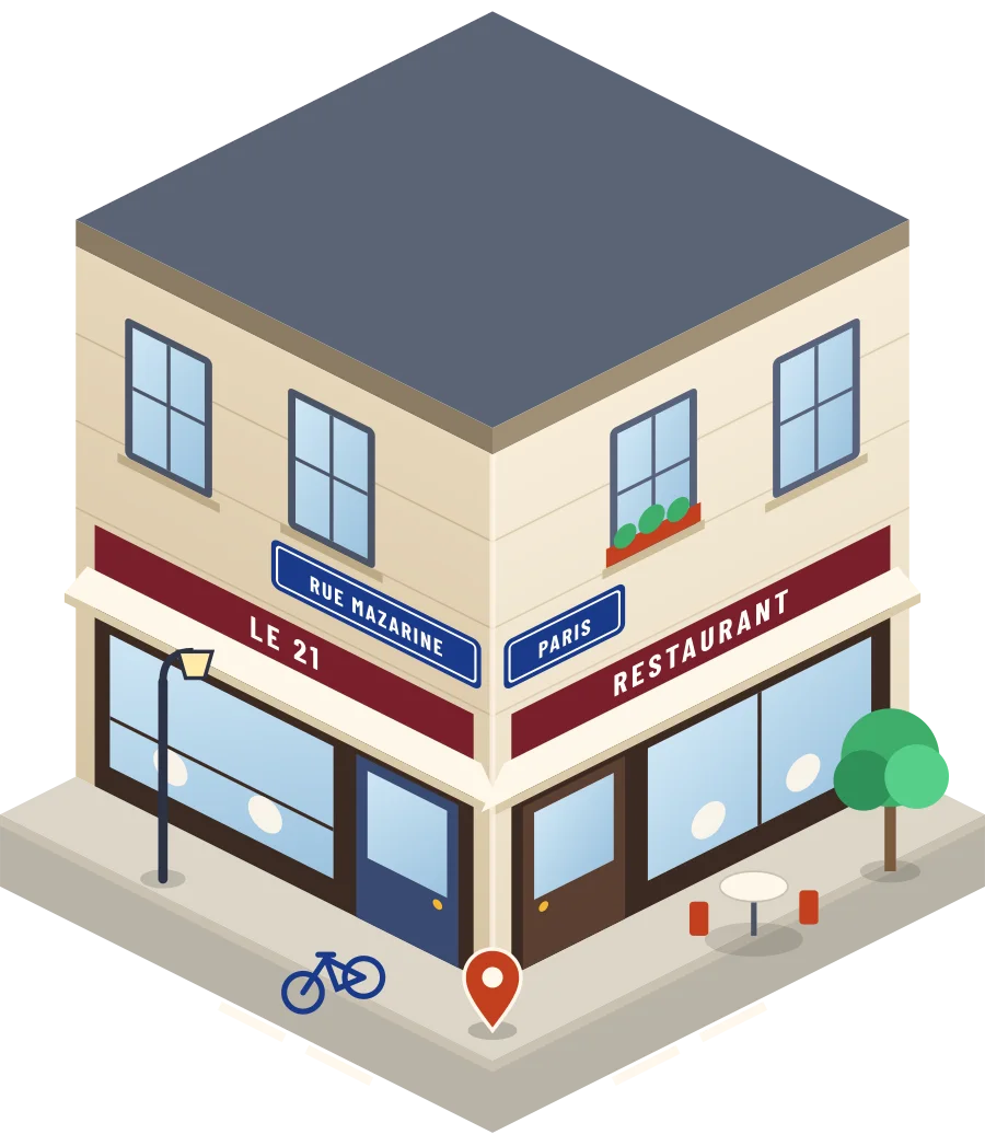Le 21, restaurant rue Mazarine à Paris (illustration)