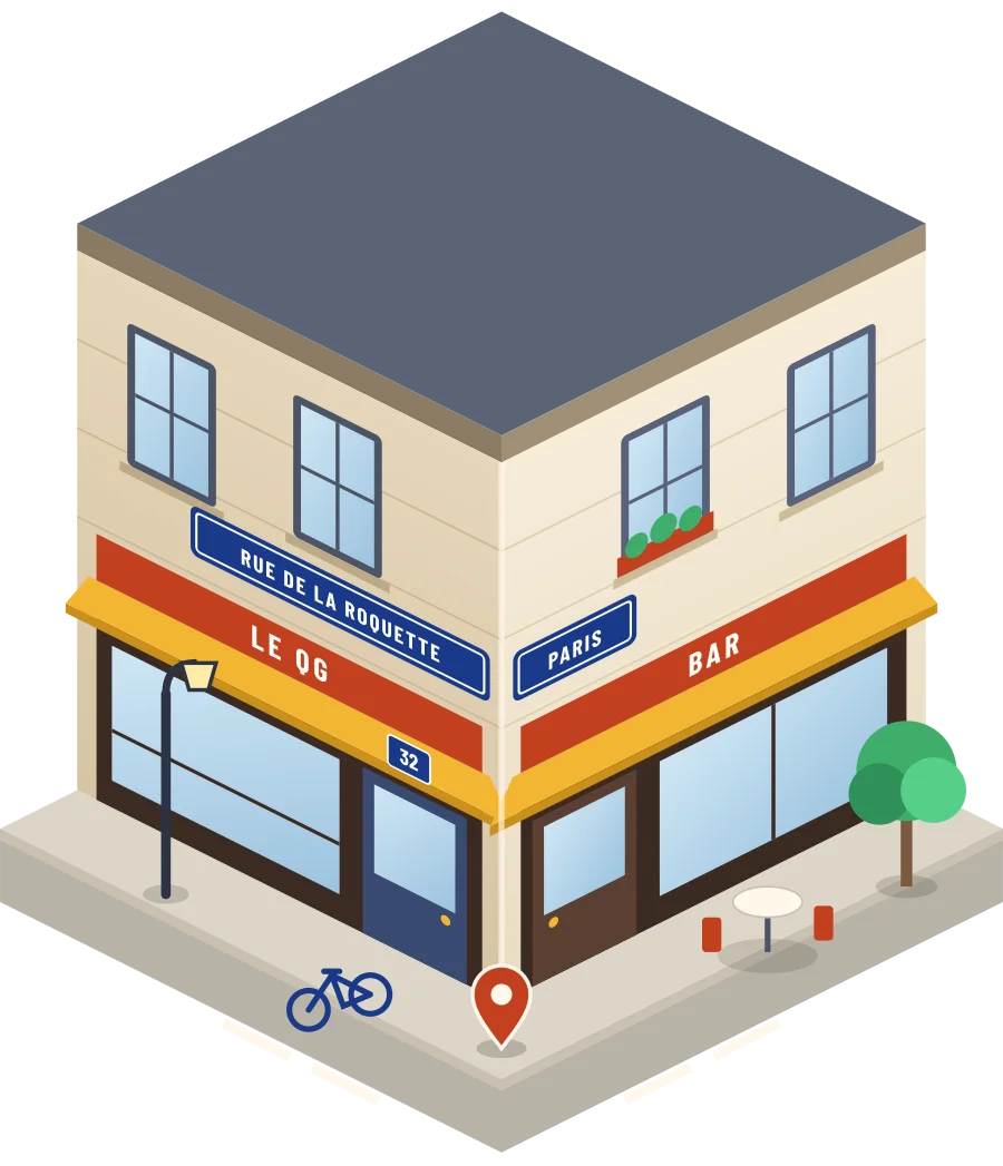 Le QG, bar rue de la Roquette à Paris (illustration)