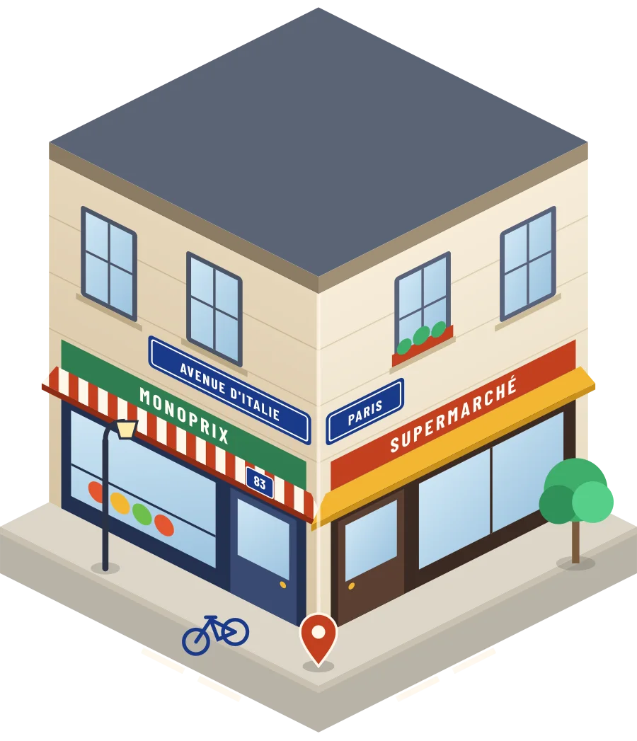 Monoprix, supermarché avenue d'Italie à Paris (illustration)