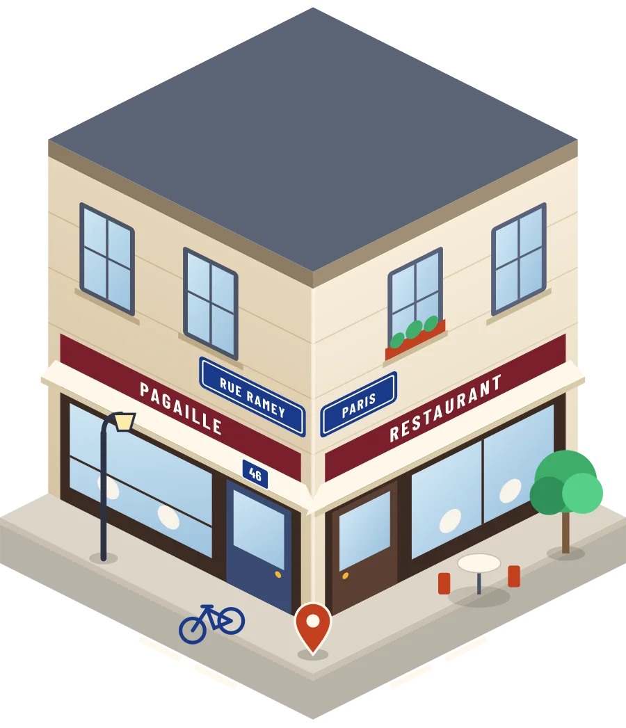 Pagaille, restaurant rue Ramey à Paris (illustration)