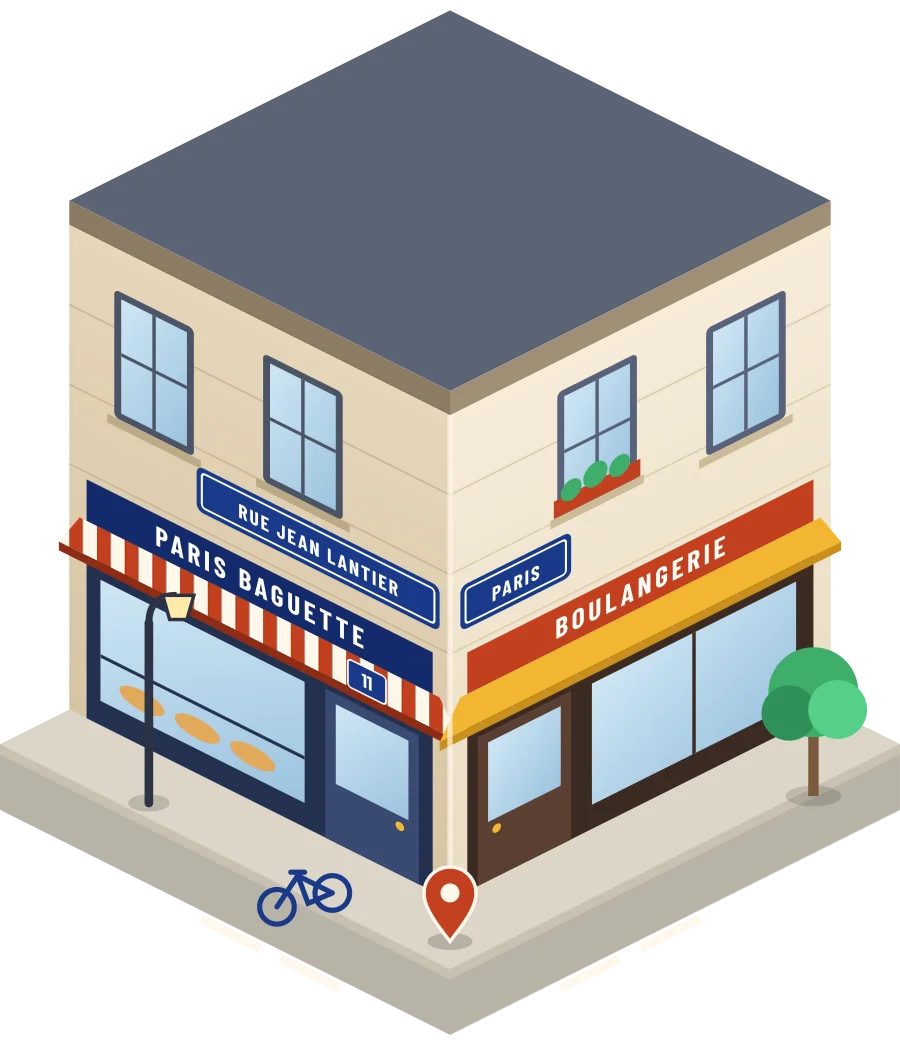 Paris Baguette, boulangerie rue Jean Lantier à Paris (illustration)