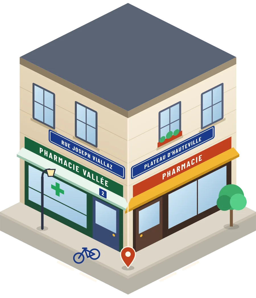 Pharmacie Vallée, pharmacie rue Joseph Viallaz à Plateau d'Hauteville (illustration)