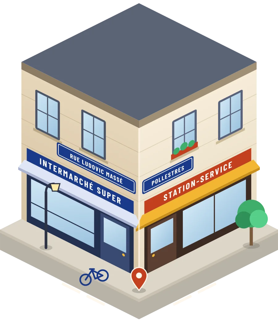 Intermarché Super, station-service rue Ludovic Massé à Pollestres (illustration)