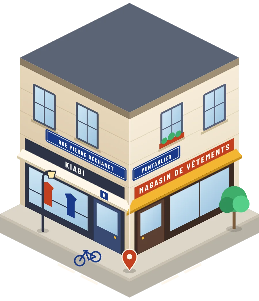 Kiabi, magasin de vêtements rue Pierre Déchanet à Pontarlier (illustration)