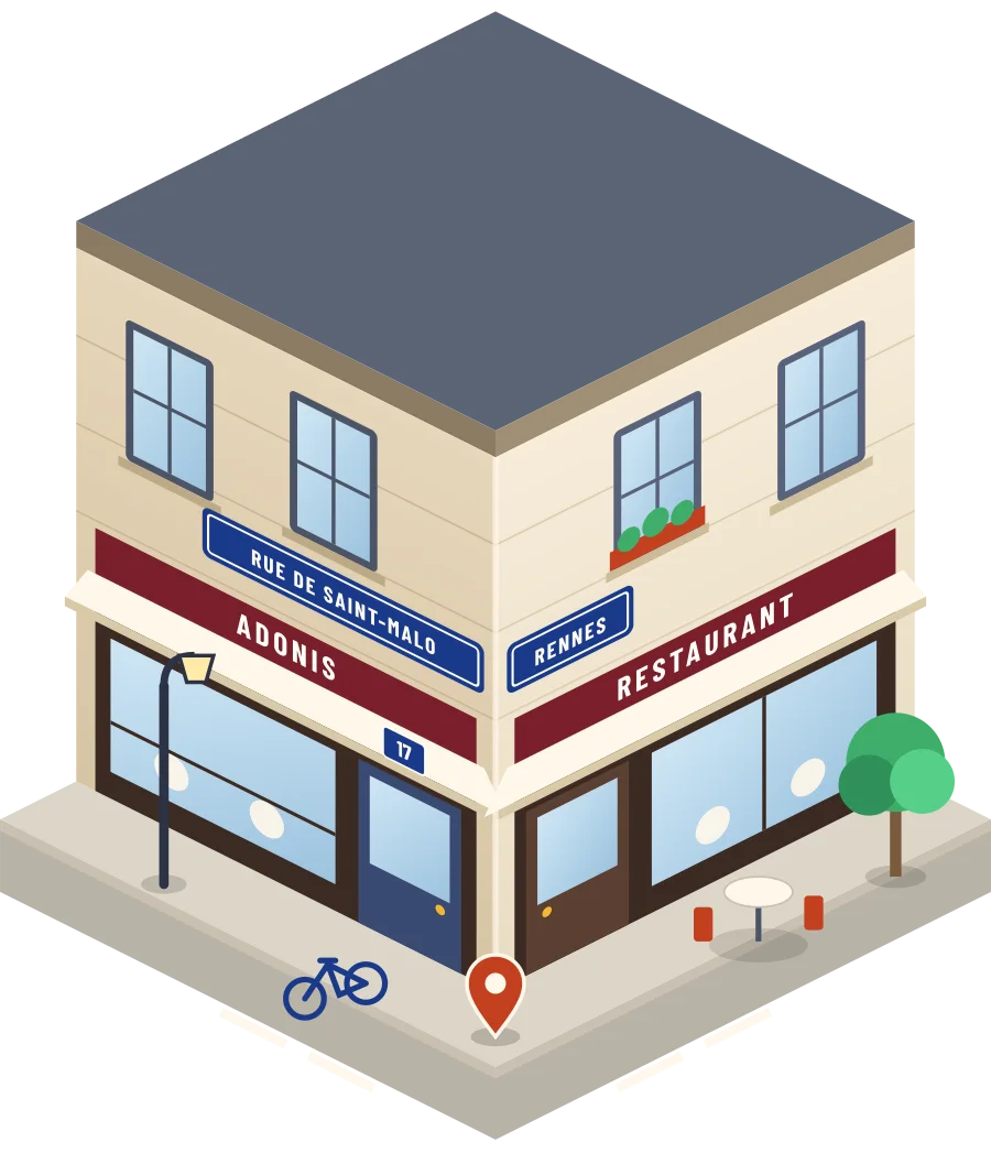 Adonis, restaurant rue de Saint-Malo à Rennes (illustration)