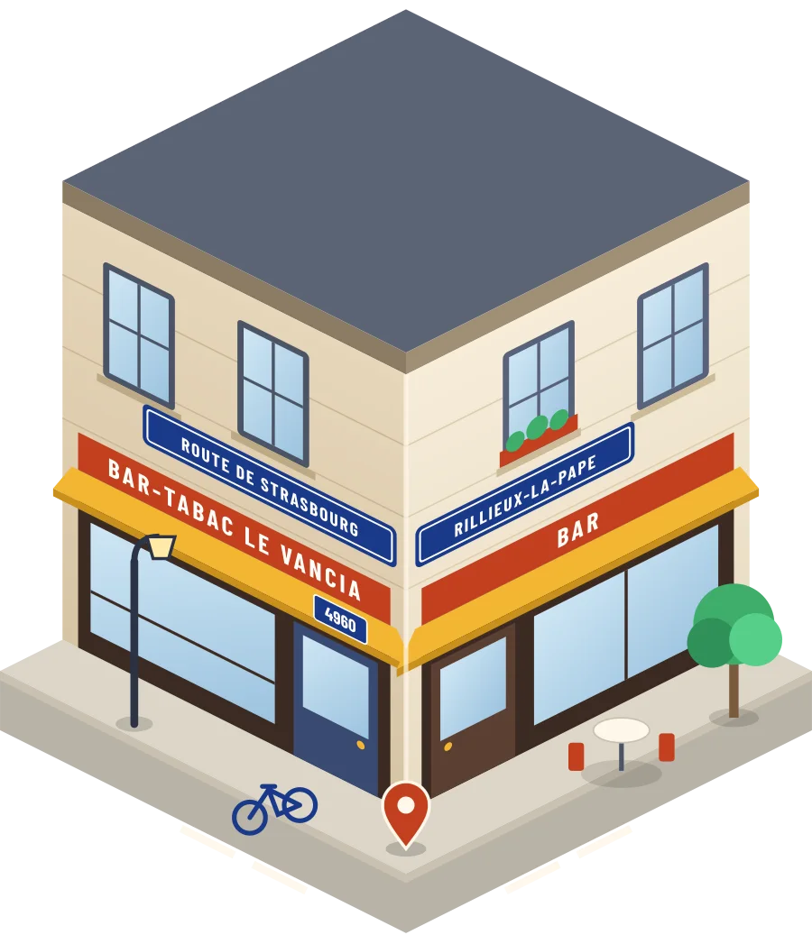 Bar-tabac Le Vancia, bar route de Strasbourg à Rillieux-la-Pape (illustration)