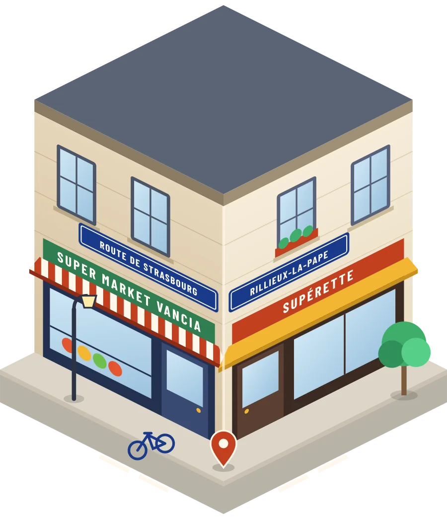 Super Market Vancia, supérette route de Strasbourg à Rillieux-la-Pape (illustration)