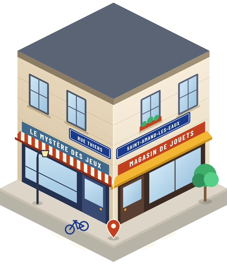Le Mystère Des Jeux, magasin de jouets rue Thiers à Saint-Amand-les-Eaux (illustration)