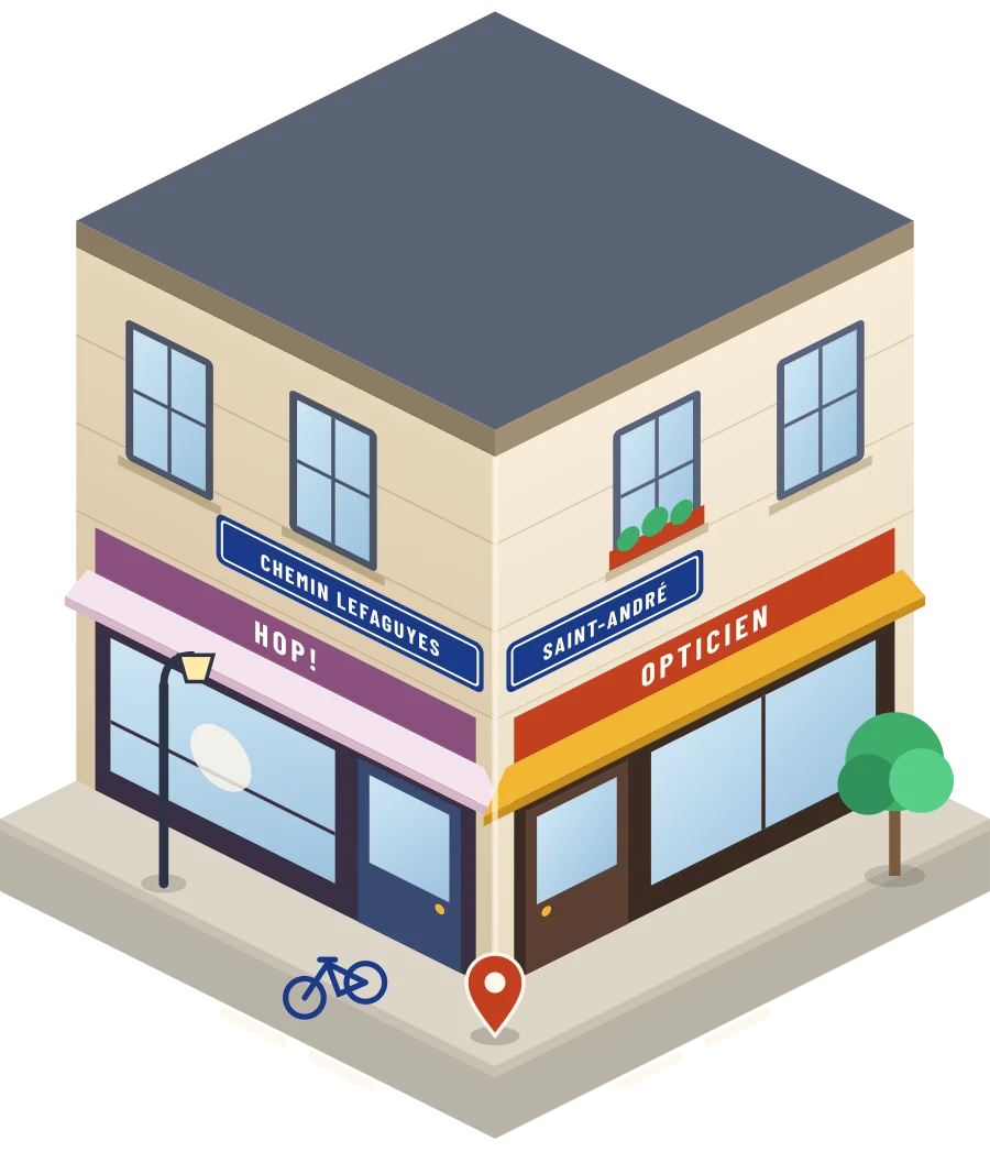 Hop!, opticien chemin Lefaguyes à Saint-André (illustration)