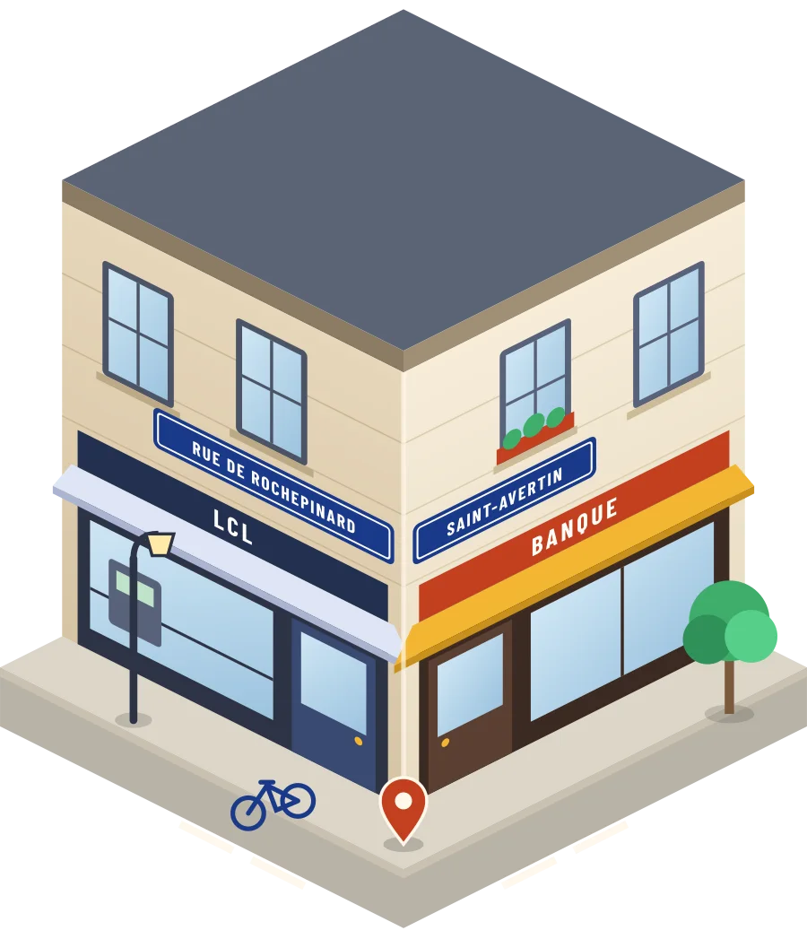 LCL, banque rue de Rochepinard à Saint-Avertin (illustration)