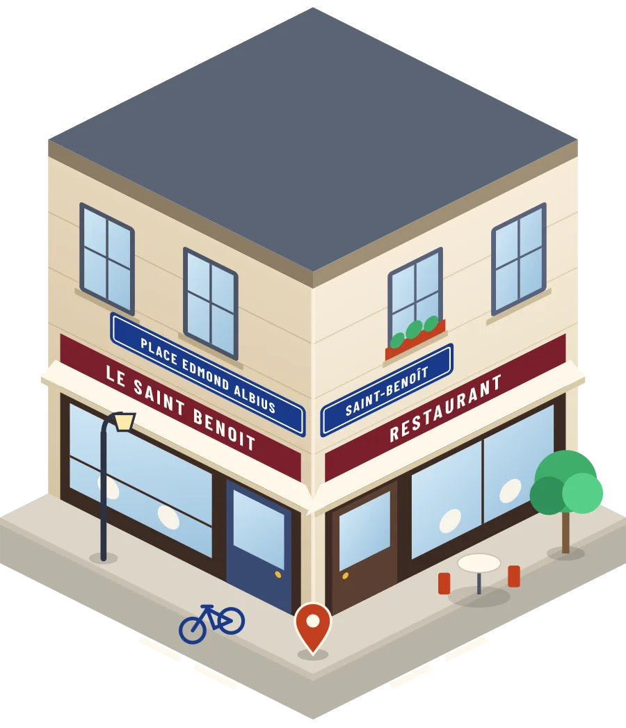 Le Saint Benoit, restaurant place Edmond Albius à Saint-Benoît (illustration)