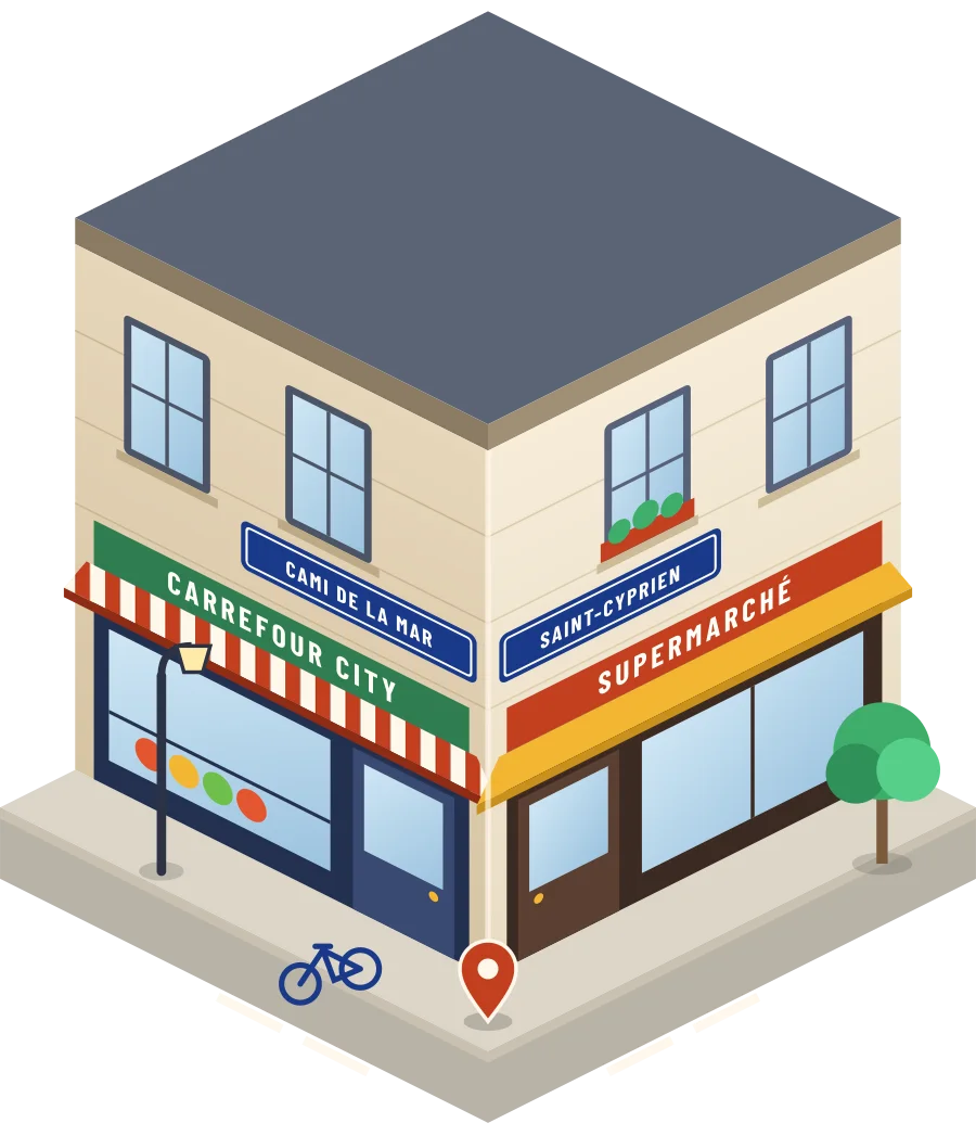 Carrefour City, supermarché cami de la Mar à Saint-Cyprien (illustration)