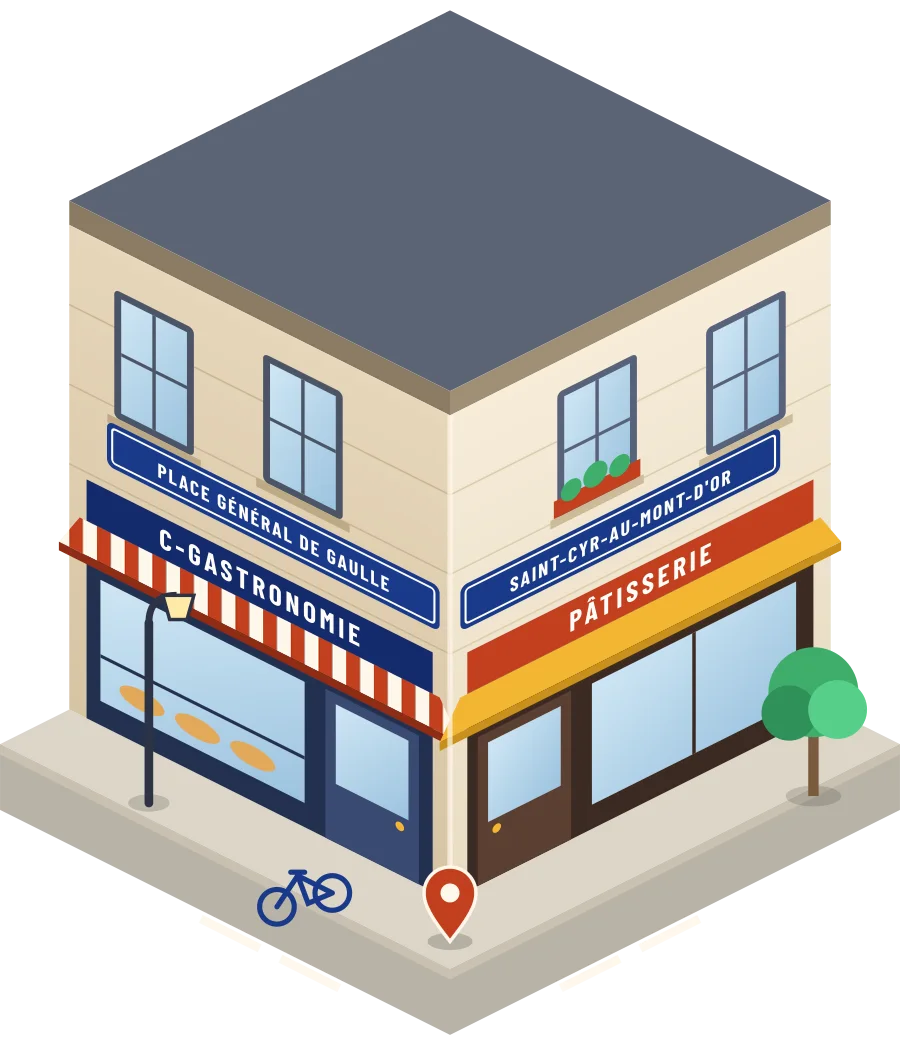 C-Gastronomie, pâtisserie place Général de Gaulle à Saint-Cyr-au-Mont-d'Or (illustration)