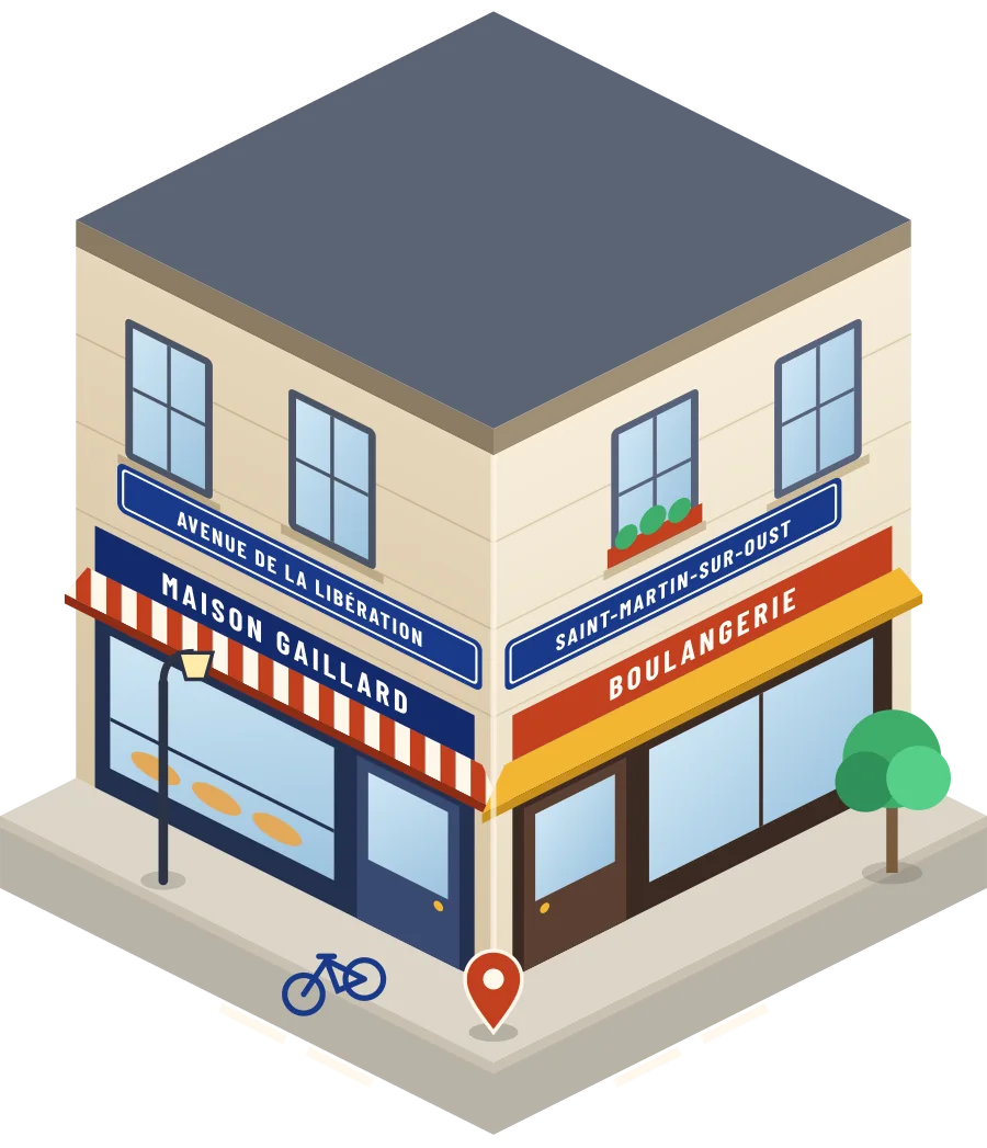 Maison Gaillard, boulangerie avenue de la Libération à Saint-Martin-sur-Oust (illustration)