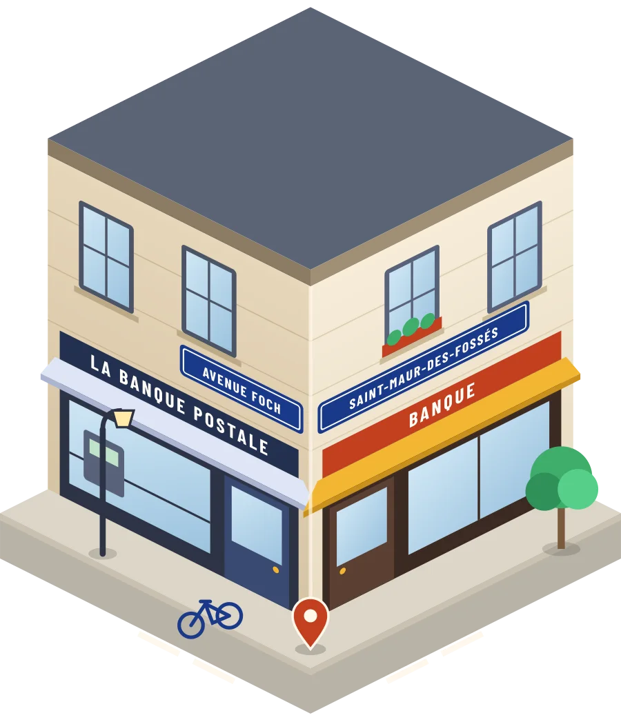 La Banque Postale, banque avenue Foch à Saint-Maur-des-Fossés (illustration)