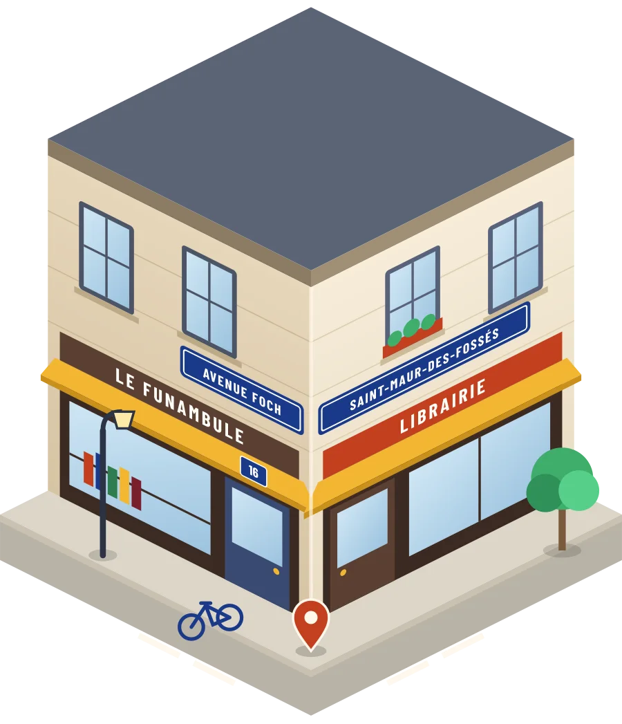 Le Funambule, librairie avenue Foch à Saint-Maur-des-Fossés (illustration)