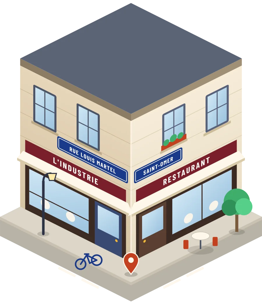 L'Industrie, restaurant rue Louis Martel à Saint-Omer (illustration)