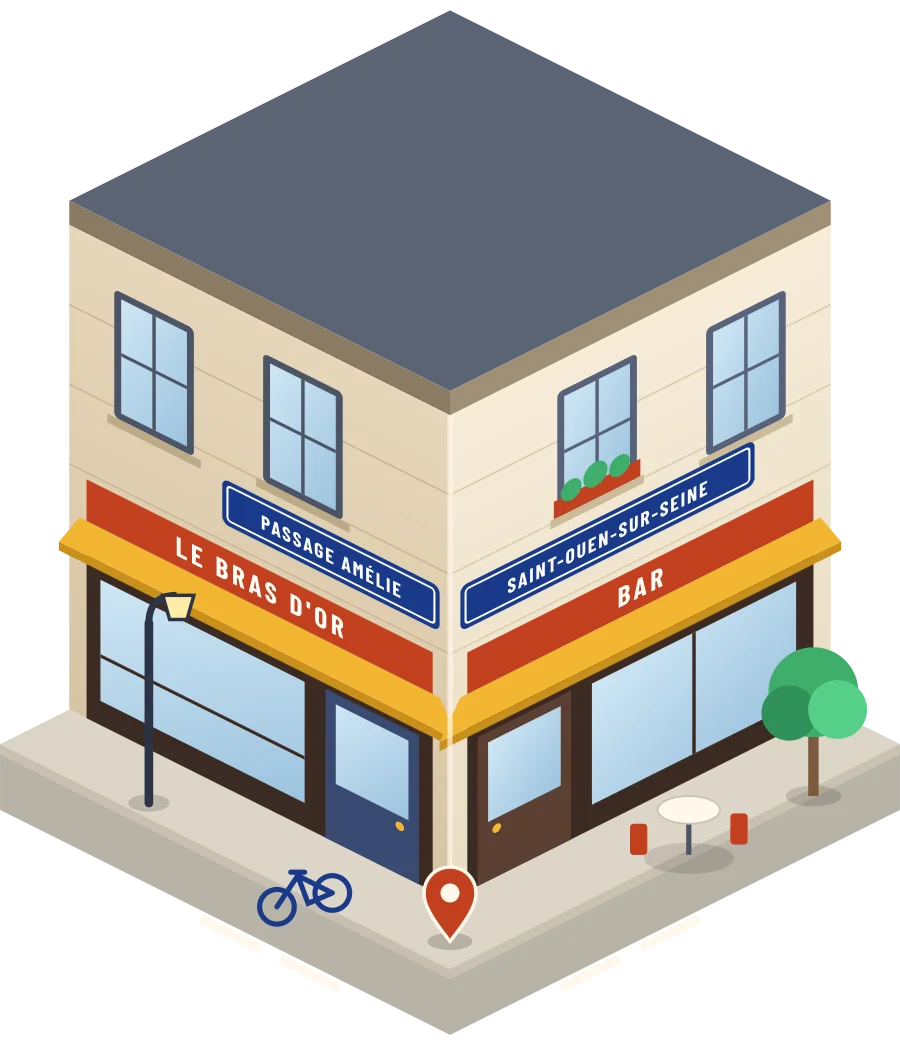 Le Bras d'Or, bar passage Amélie à Saint-Ouen-sur-Seine (illustration)
