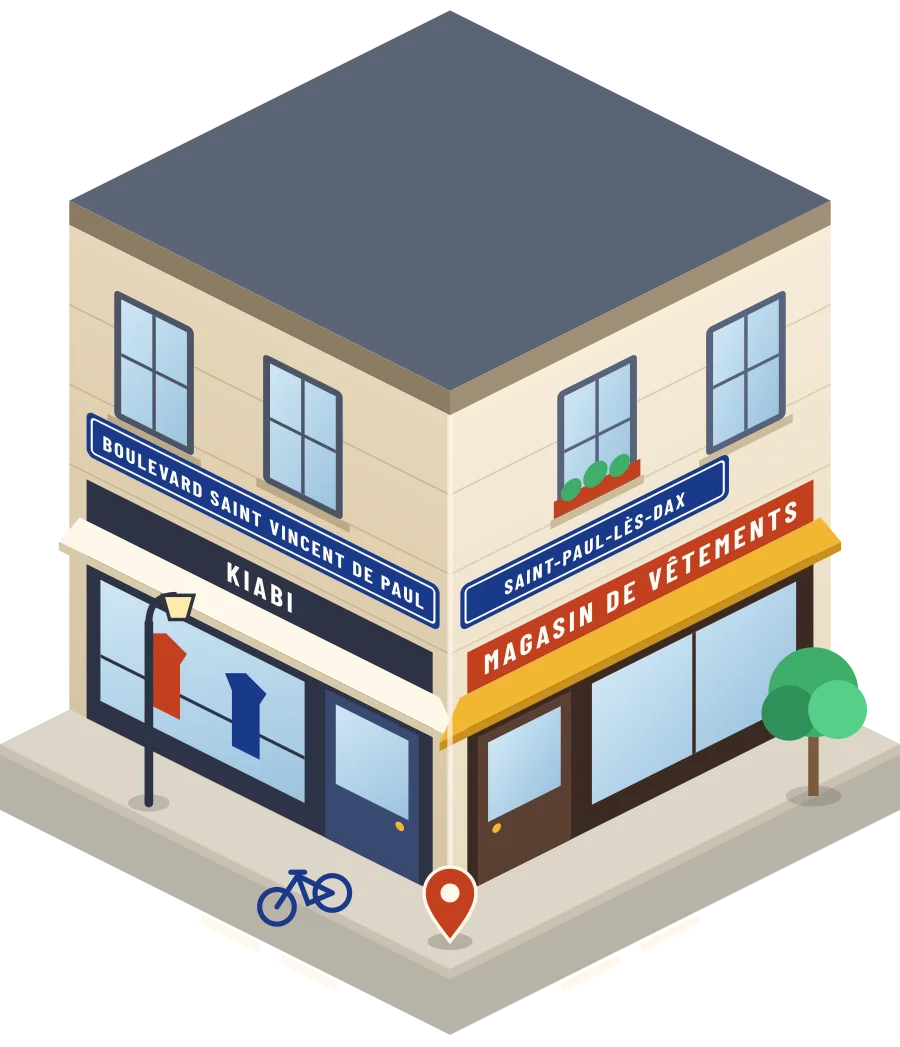 Kiabi, magasin de vêtements boulevard Saint Vincent de Paul à Saint-Paul-lès-Dax (illustration)