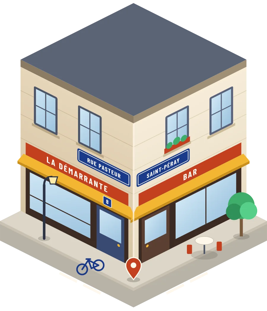 La Démarrante, bar rue Pasteur à Saint-Péray (illustration)
