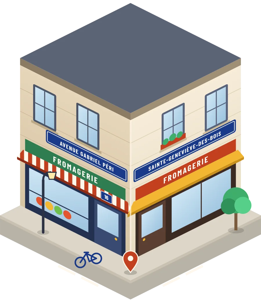 Fromagerie, fromagerie avenue Gabriel Péri à Sainte-Geneviève-des-Bois (illustration)