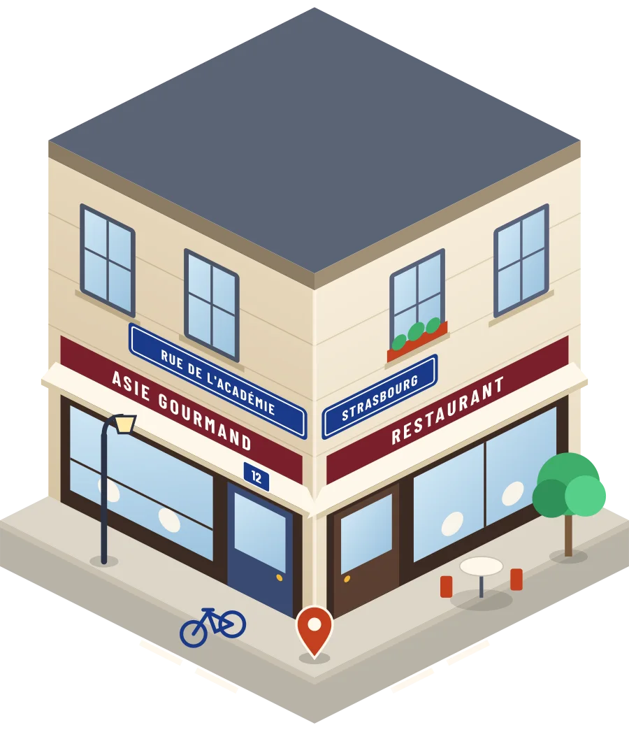 Asie Gourmand, restaurant rue de l'Académie à Strasbourg (illustration)