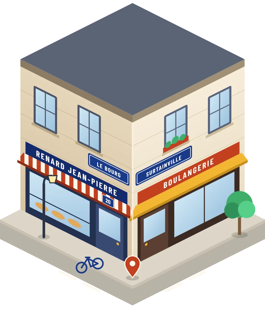 Renard Jean-Pierre, boulangerie le Bourg à Surtainville (illustration)