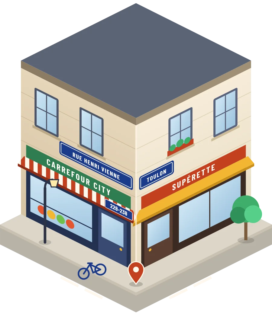 Carrefour City, supérette rue Henri Vienne à Toulon (illustration)