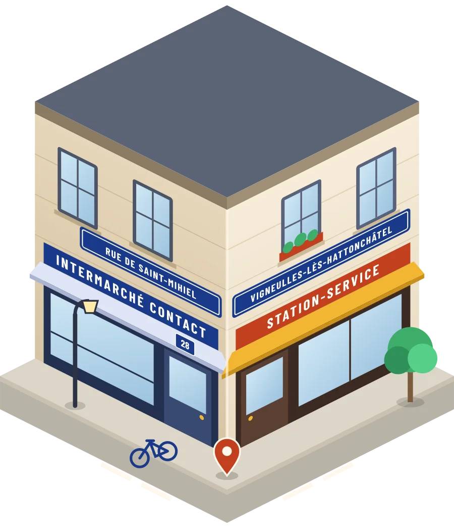 Intermarché Contact, station-service rue de Saint-mihiel à Vigneulles-lès-Hattonchâtel (illustration)