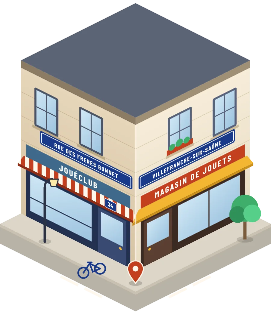 JouéClub, magasin de jouets rue des Freres Bonnet à Villefranche-sur-Saône (illustration)
