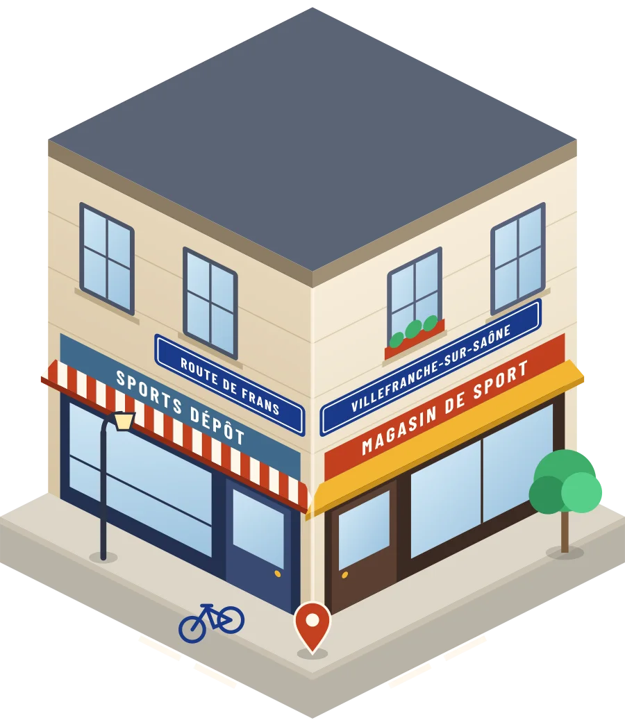 Sports Dépôt, magasin de sport route de Frans à Villefranche-sur-Saône (illustration)