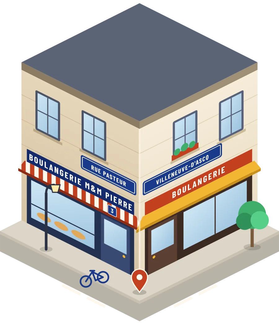 Boulangerie M&M Pierre, boulangerie rue Pasteur à Villeneuve-d'Ascq (illustration)