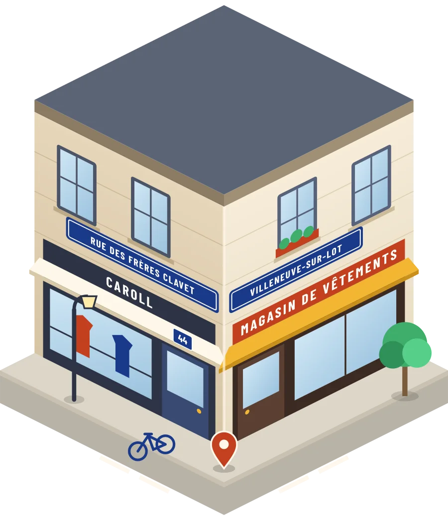 caroll, magasin de vêtements rue des Frères Clavet à Villeneuve-sur-Lot (illustration)