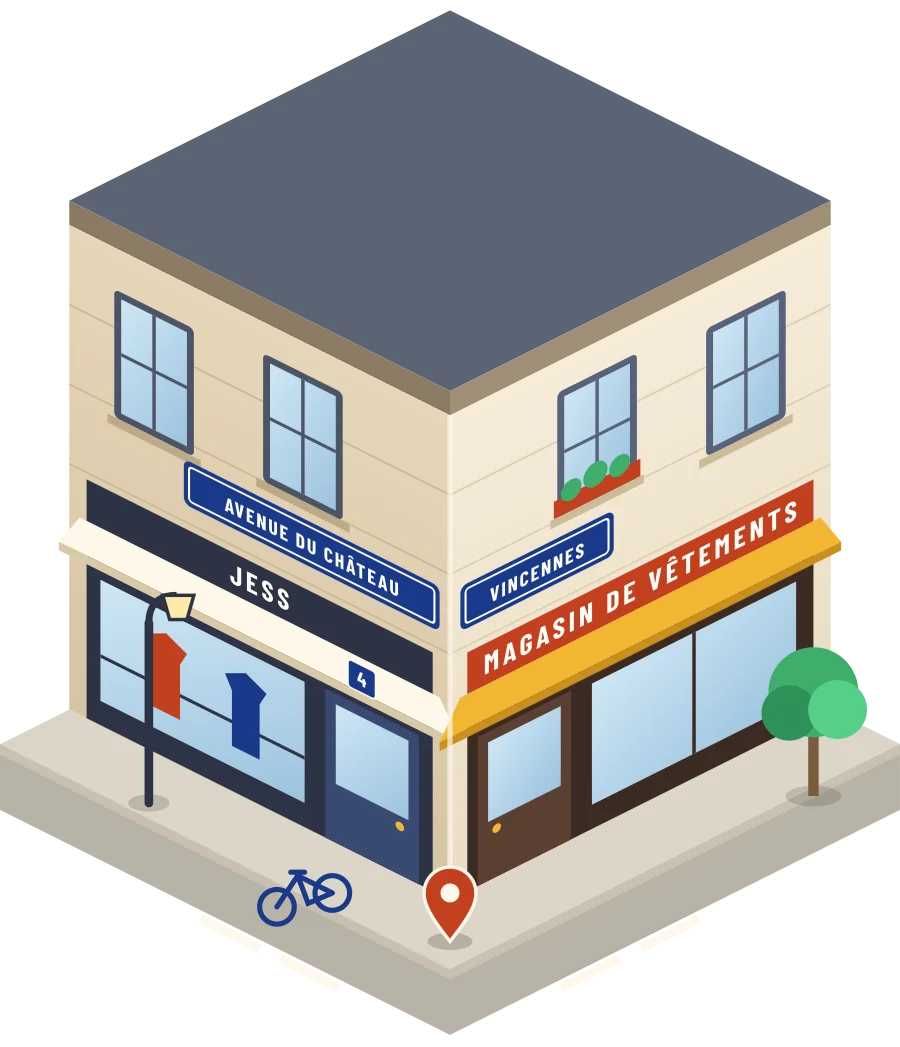 Jess, magasin de vêtements avenue du Château à Vincennes (illustration)