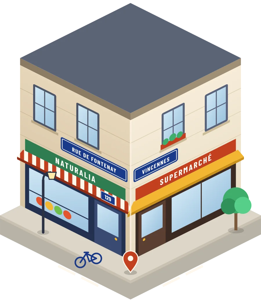 Naturalia, supermarché rue de Fontenay à Vincennes (illustration)