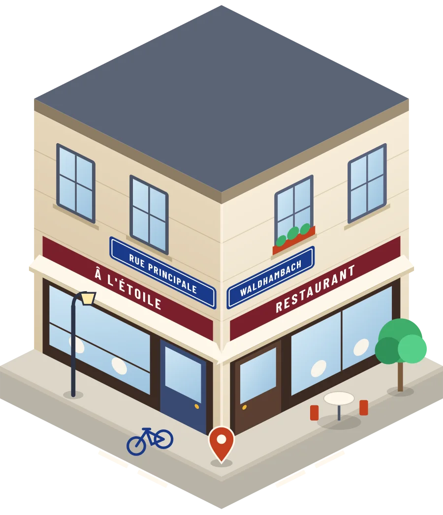 Â l'Étoile, restaurant rue Principale à Waldhambach (illustration)